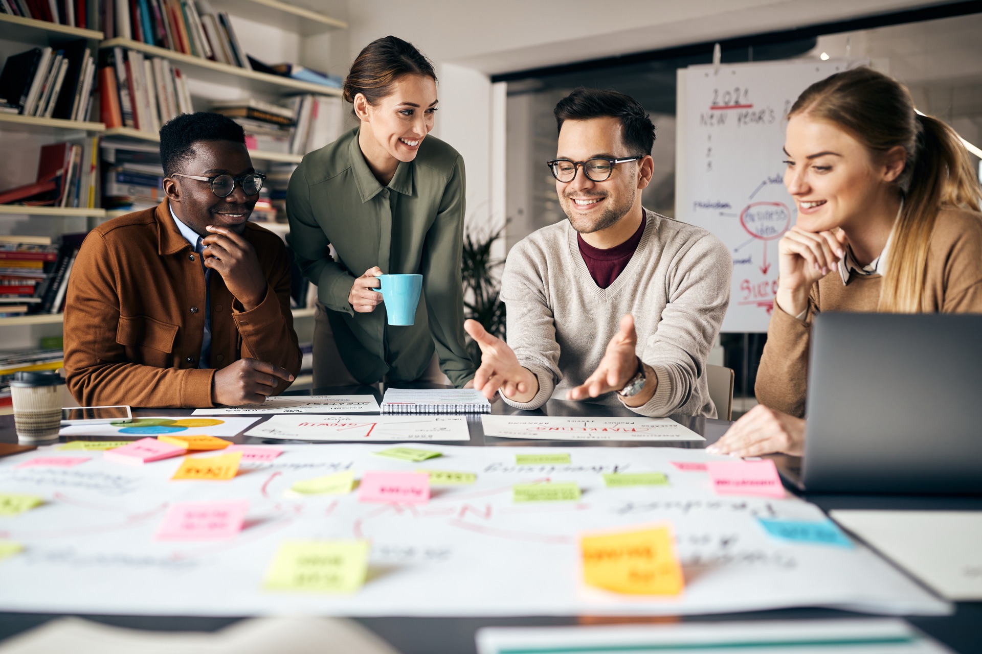 Growing business team